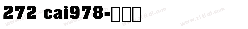 272 cai978字体转换
